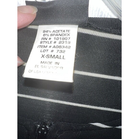 Citiknits Jacket Womens XS Striped Liquid Knit Zip Up cardigan Slinky travel - Picture 5 of 7